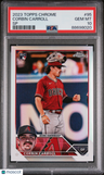 2023 Topps Chrome Corbin Carroll Sp PSA 10