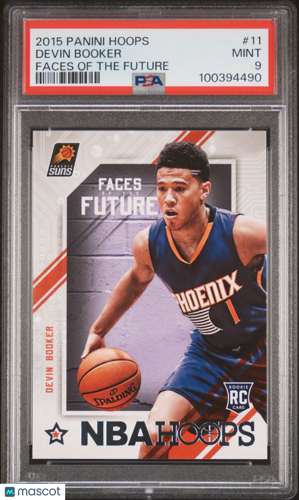 2015 Panini Hoops Faces Of The Future Devin Booker Faces Of The Future PSA 9