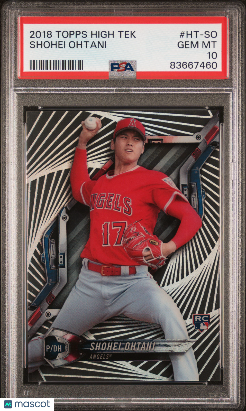 2018 Topps High Tek Shohei Ohtani PSA 10