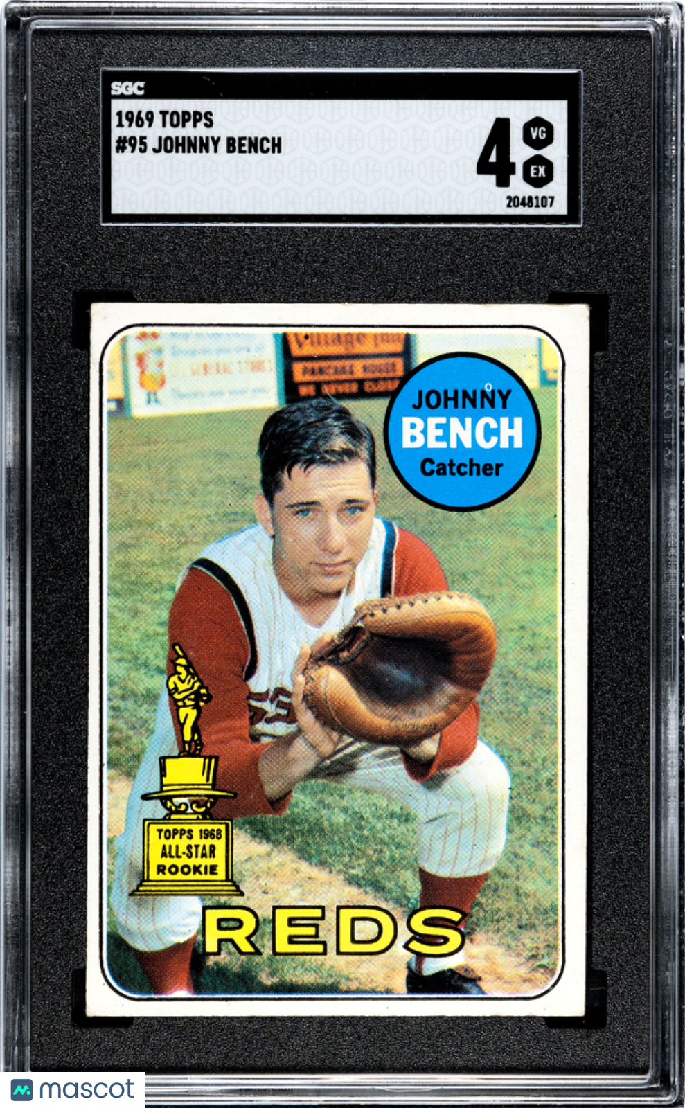 1969 Topps Johnny Bench SGC 4