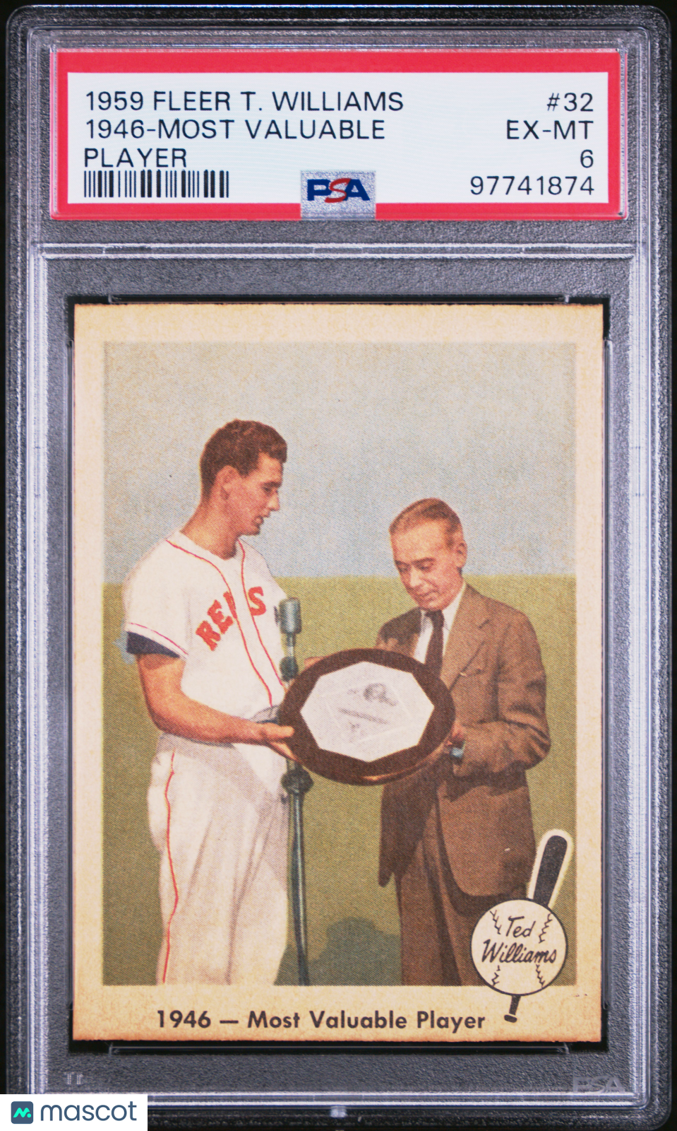 1959 Fleer Ted Williams 1946-Most Valuable Player PSA 6 97741874