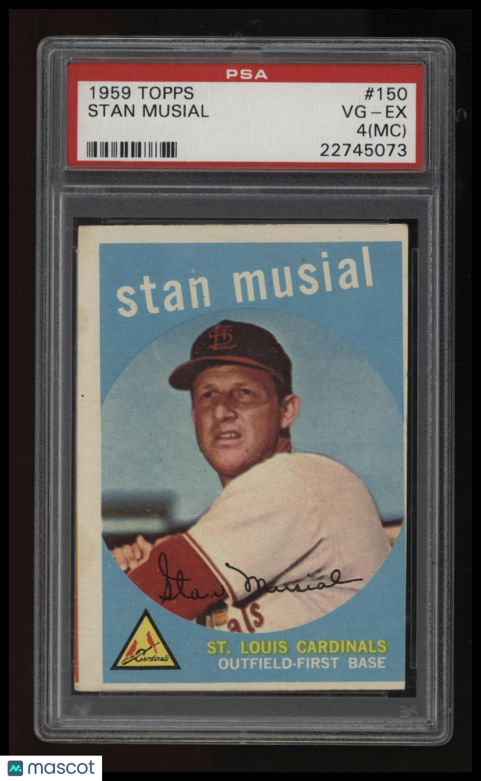 1959 Topps Stan Musial PSA 4