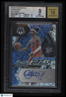 2022-23 Panini Mosaic Autographs Fast Break Ousmane Dieng BGS 9.0