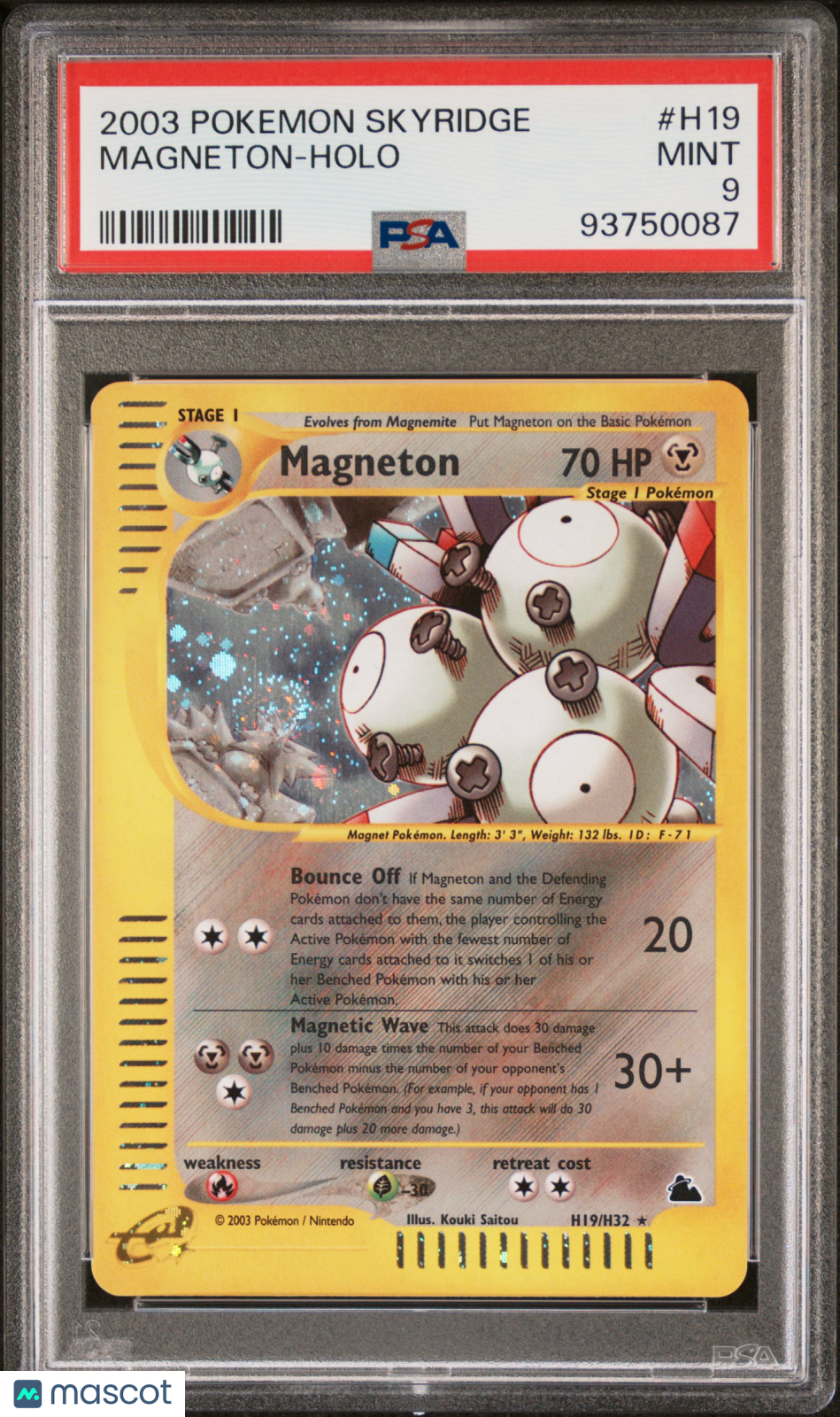 2003 Pokemon Skyridge Magneton-Holo PSA 9