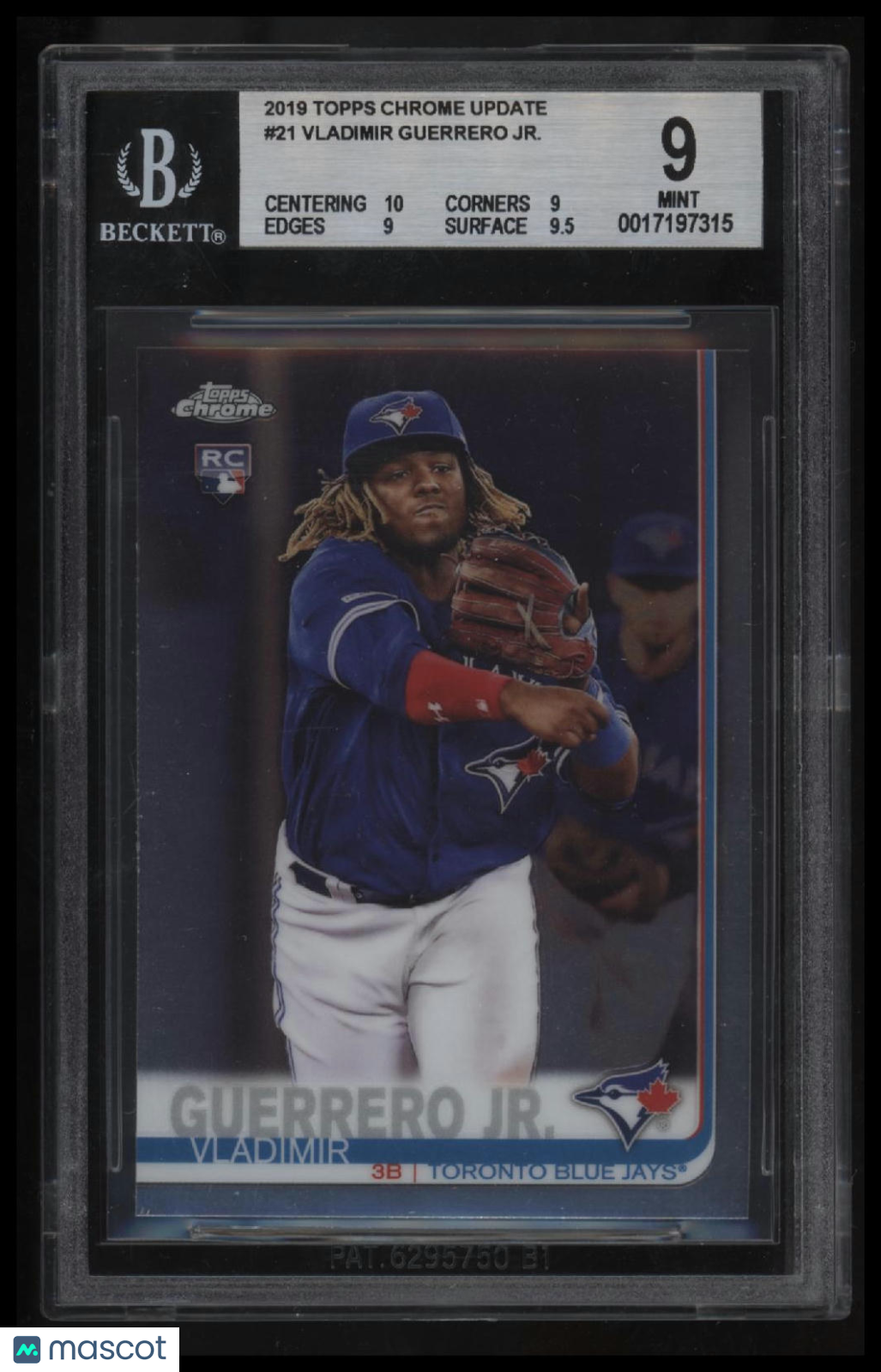 2019 Topps Chrome Update Vladimir Guerrero Jr. RC BGS 9.0