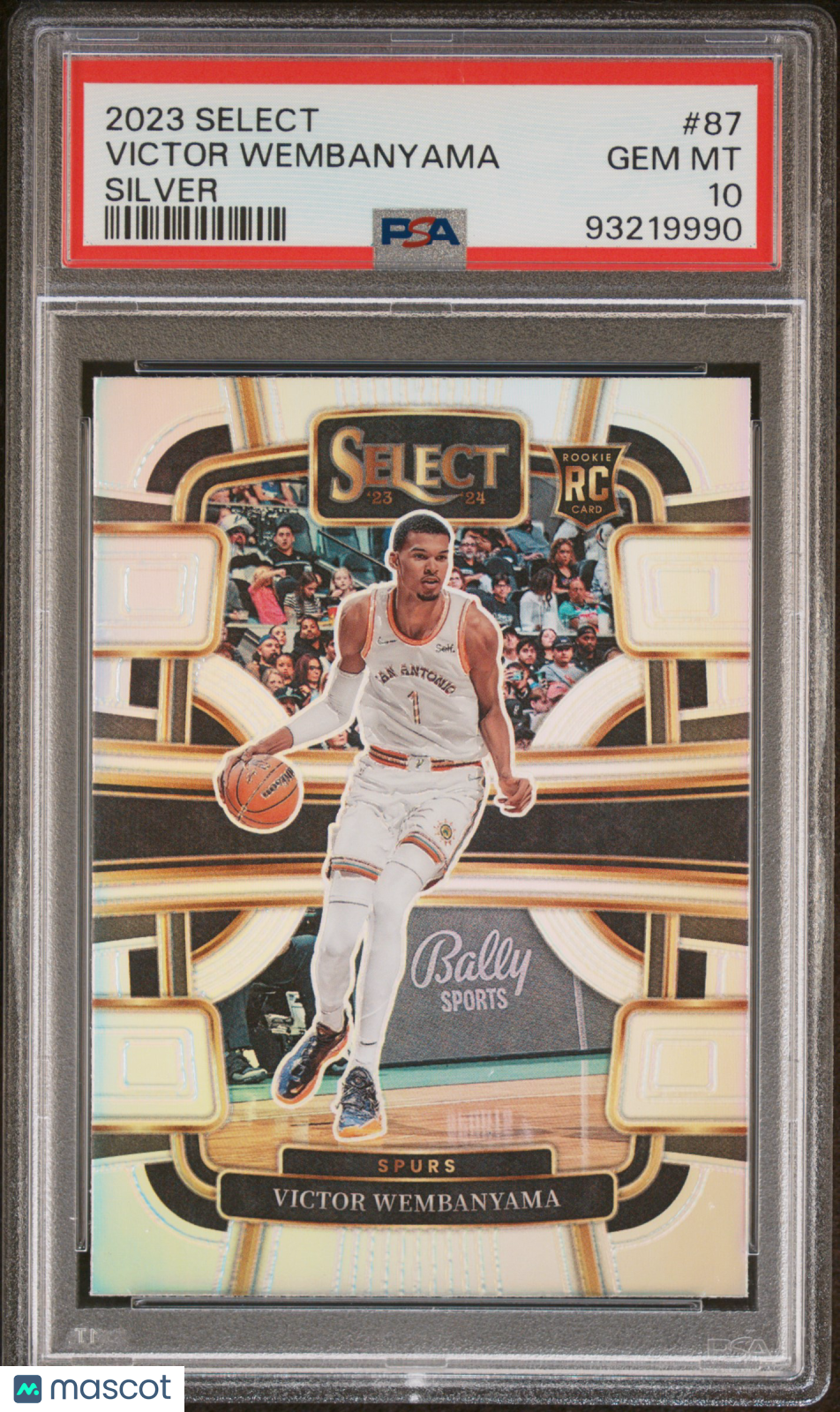 2023 Panini Select Victor Wembanyama Silver Prizm PSA 10