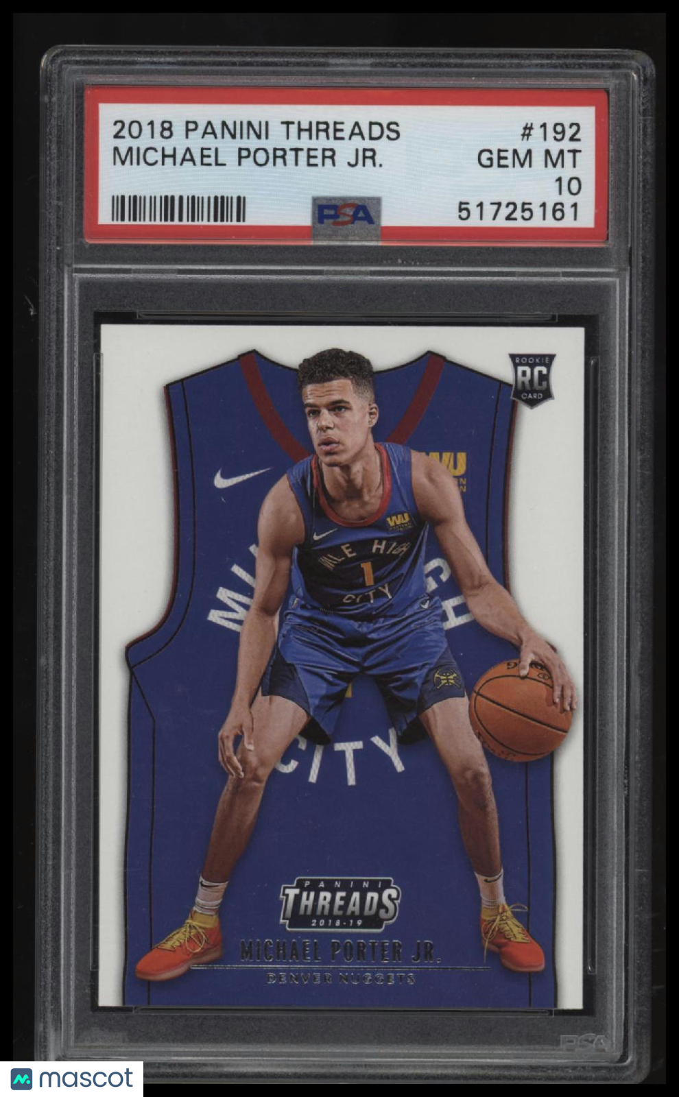 2018 Panini Threads Michael Porter Jr. PSA 10