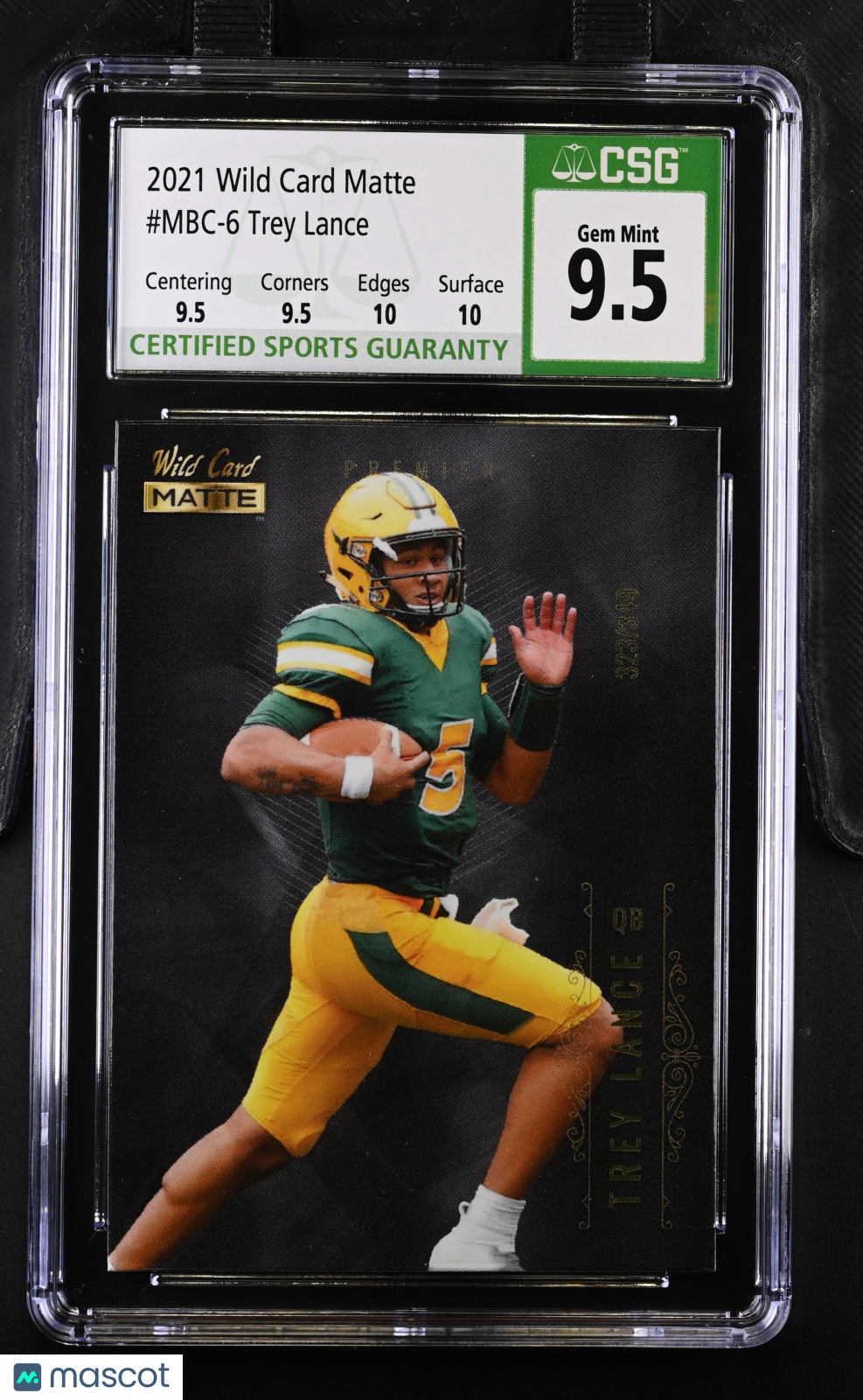 2021 Matte Silver Trey Lance CGC 10