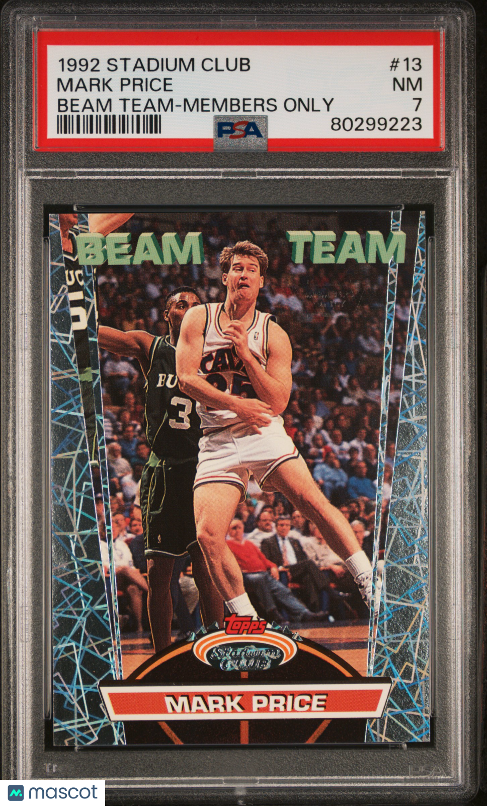 1992 Stadium Club Beam Team Mark Price Beam Team-Members Only PSA 7