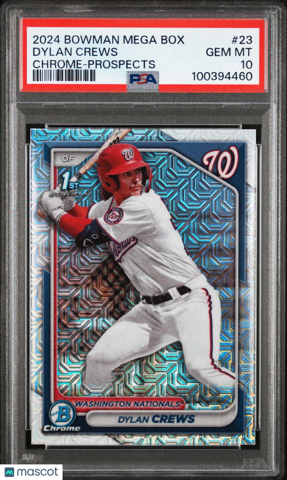 2024 Bowman Mega Box Chrome Prospects Dylan Crews PSA 10