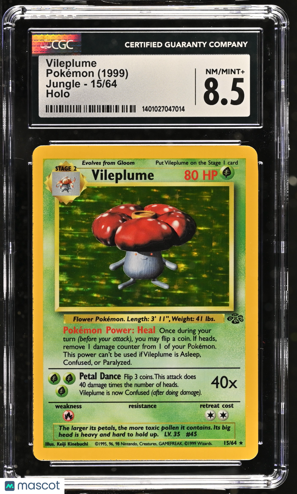 1999 Jungle Vileplume CGC 8.5