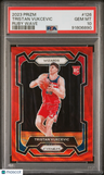 2023 Panini Prizm Tristan Vukcevic Ruby Wave PSA 10