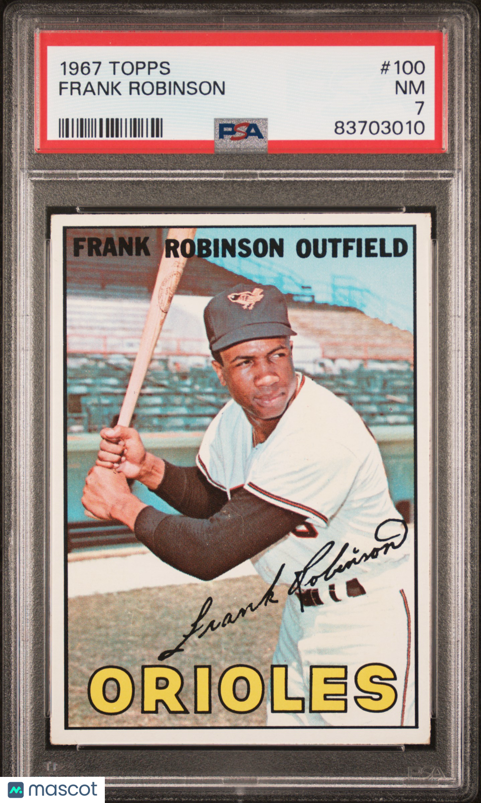 1967 Topps #100 Frank Robinson PSA 7