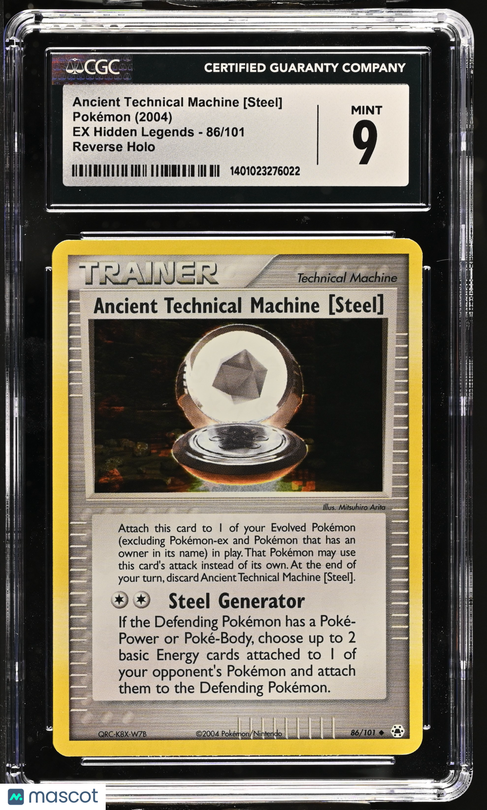 2004 EX Hidden Legends Ancient Technical Machine [Steel] CGC 9