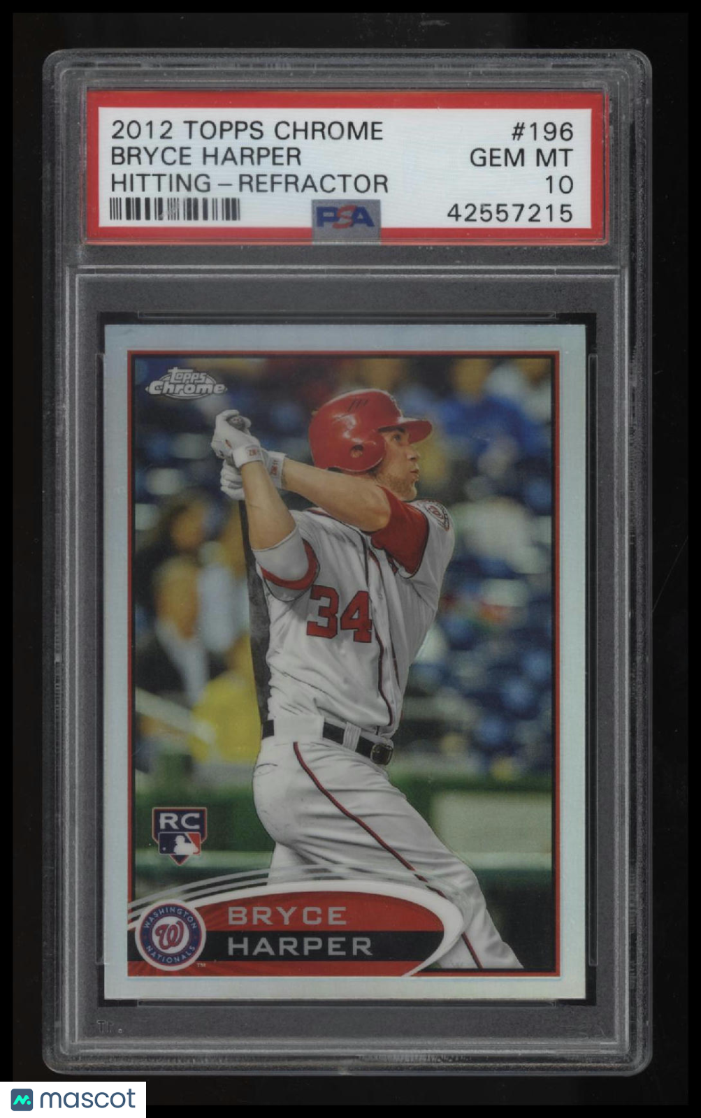 2012 Topps Chrome Bryce Harper Refractor PSA 10