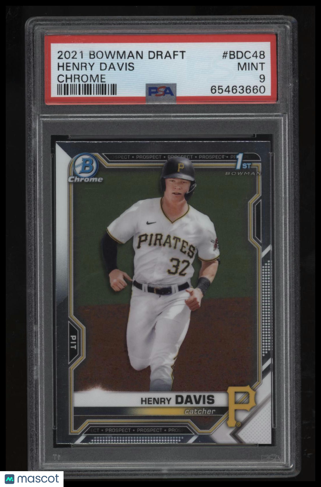 2021 Bowman Draft Henry Davis Chrome PSA 9