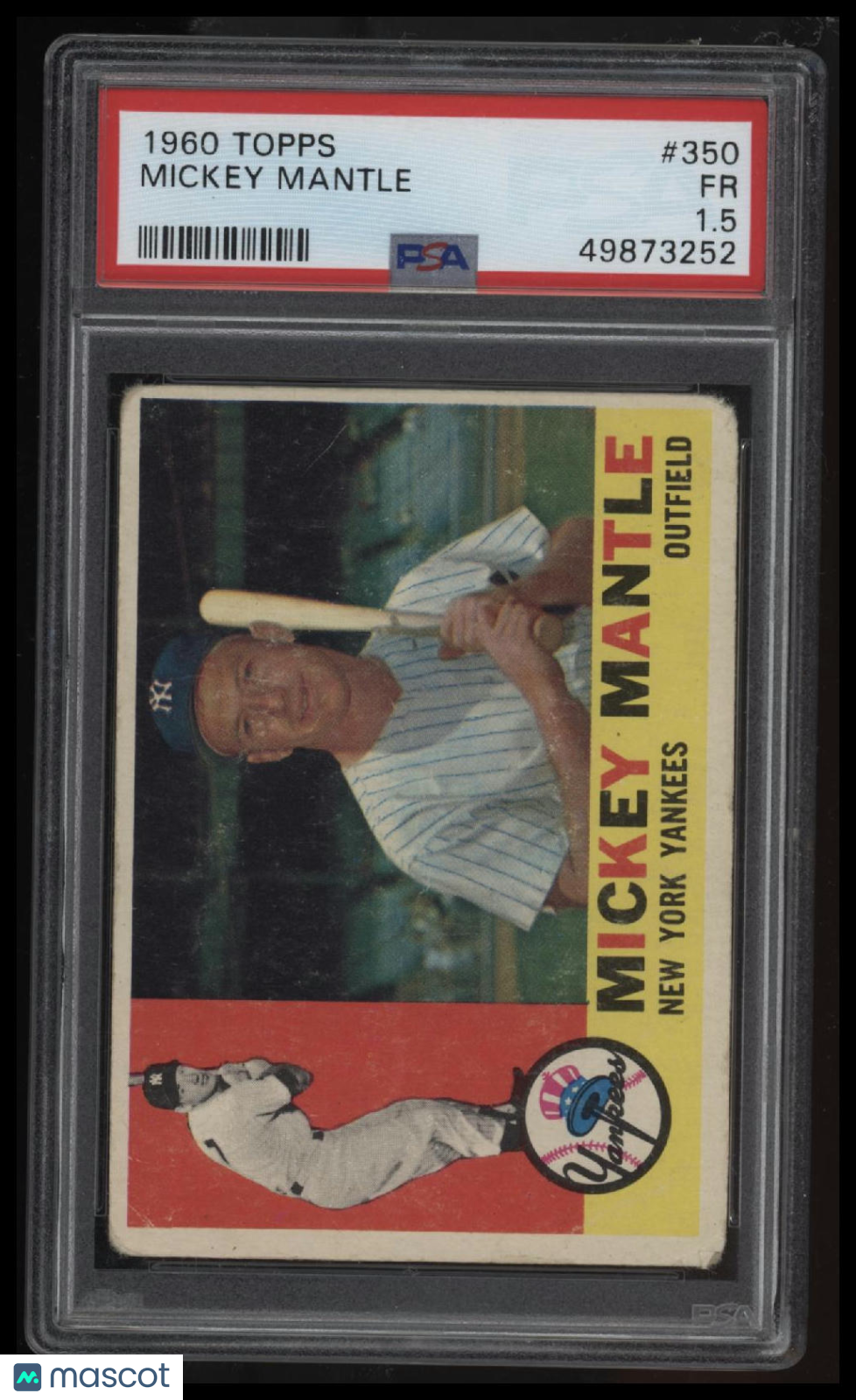 1960 Topps Mickey Mantle PSA 1.5