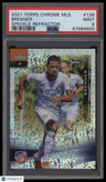 2021 Topps Chrome Mls #136 Brenner Speckle Refractor PSA 9