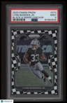 2020 Panini Prizm #374 Lynn Bowden Jr. Black & White Checker PSA 9