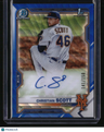 2021 Bowman Draft Christian Scott Chrome Autos Blue Wave Refractor #/150