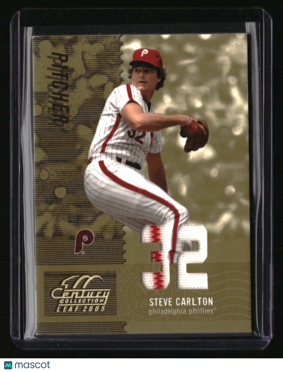 2005 Leaf Century Steve Carlton Material Fabric Number #/32