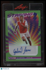 2022 Leaf Vivid Gabriel Jesus Striking Green #/4