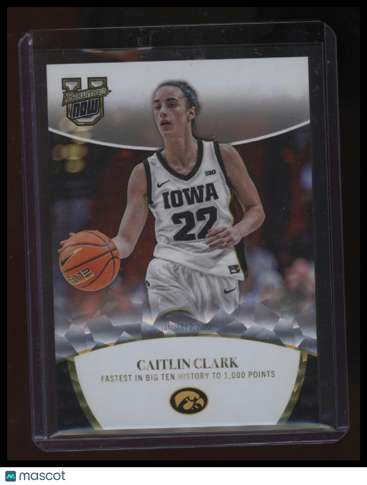 2023-24 Bowman U Now Caitlin Clark Fastest In Big Ten to 1000 points