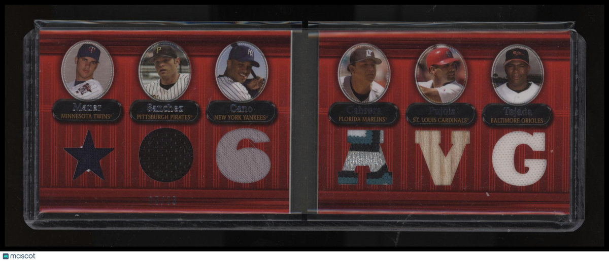 2007 Topps Triple Threads AVG Relics Combos Double #/36