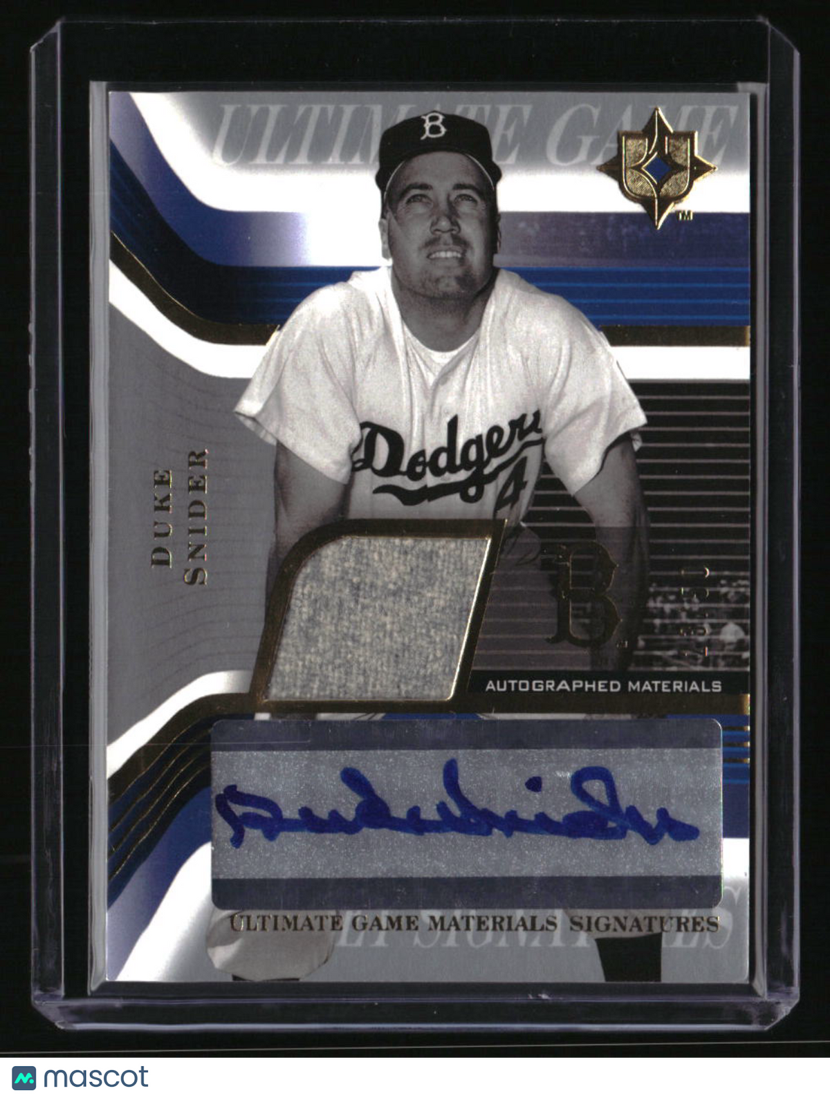 2004 Upper Deck Ultimate Collection Duke Snider Game Materials Signatures #/50