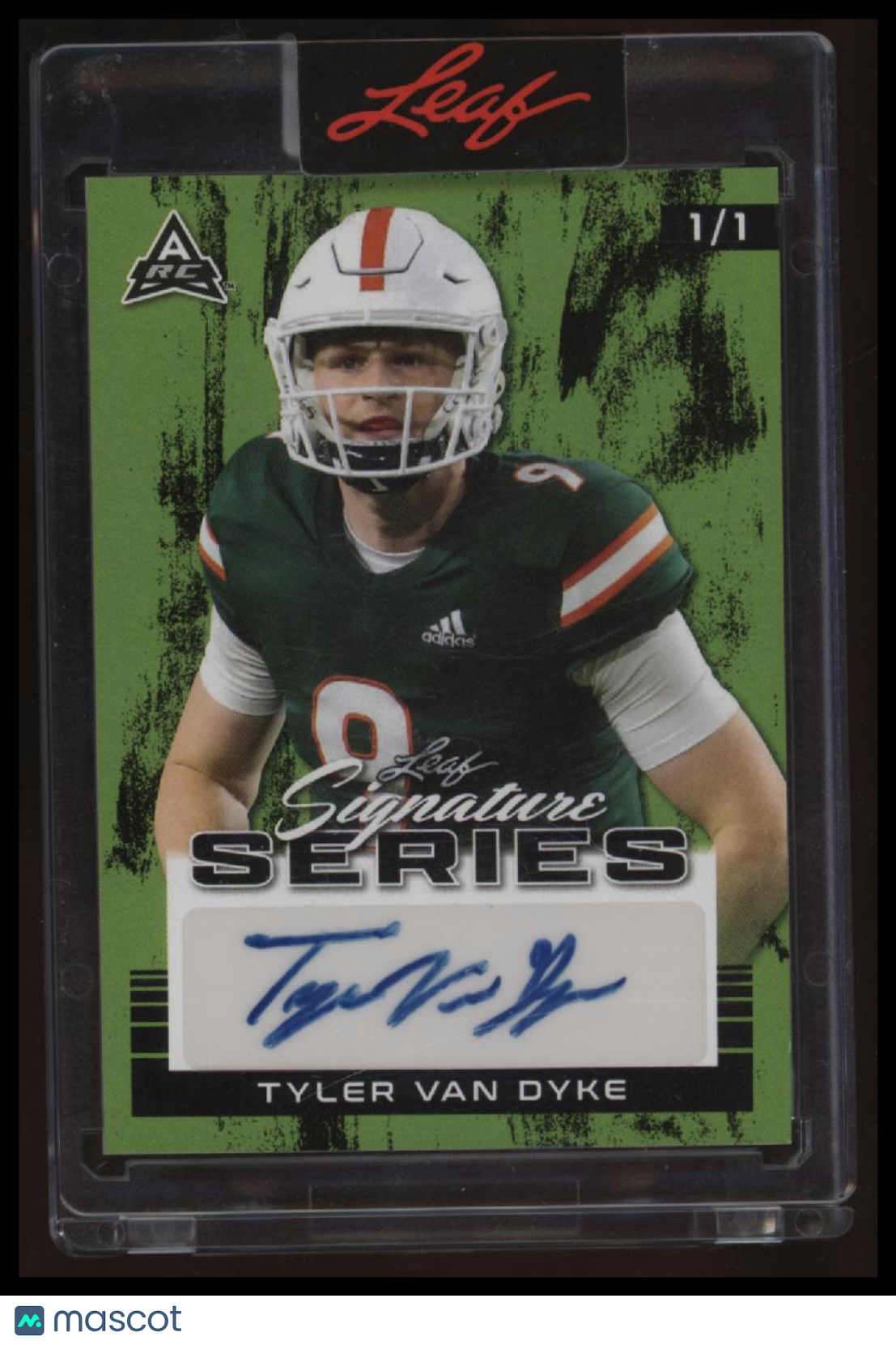 2022 Leaf Signature Series - Autographs Green Tyler Van Dyke