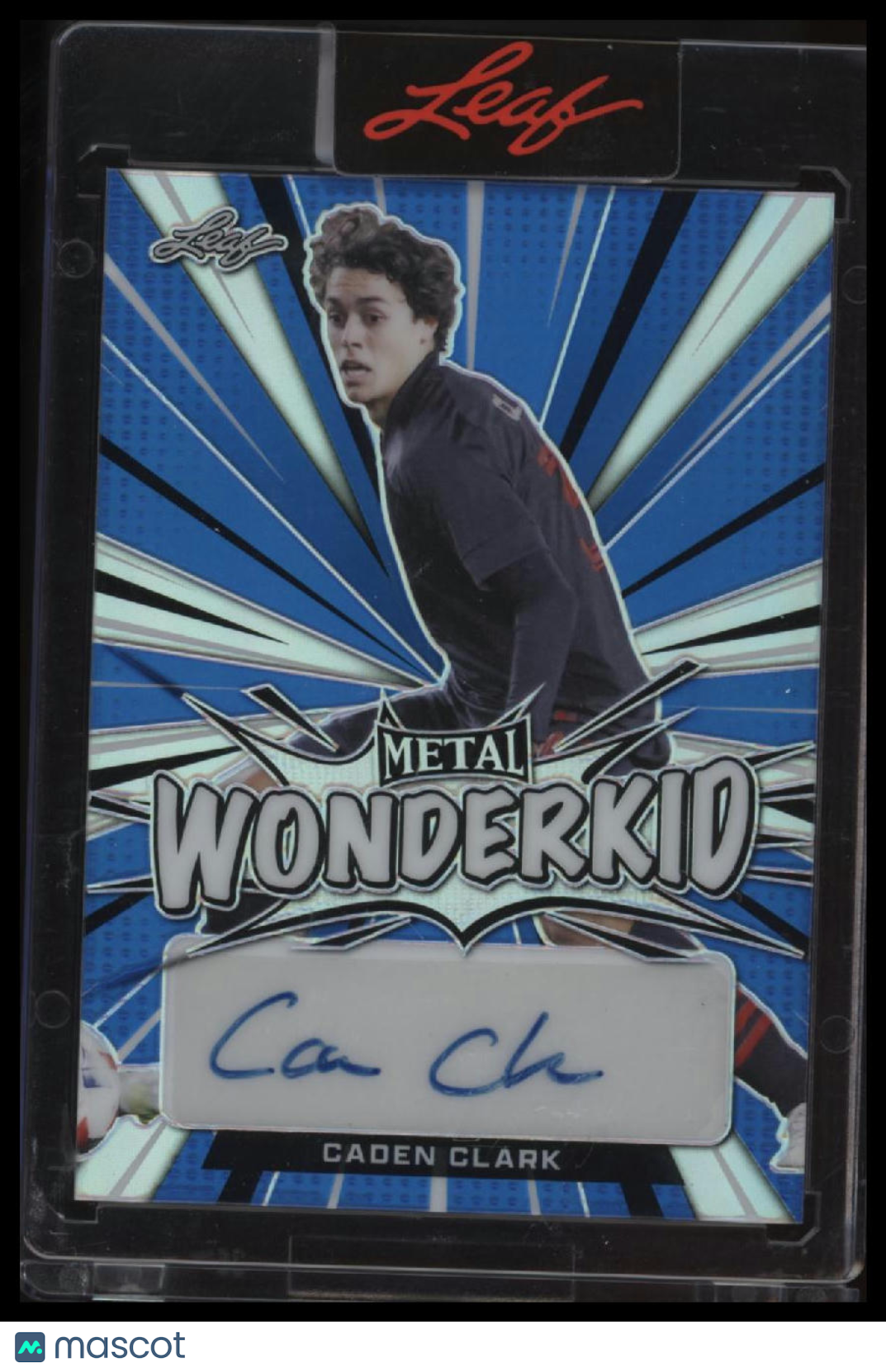 2022 Leaf Metal Caden Clark Wonderkid Autographs Prismatic Blue #/25