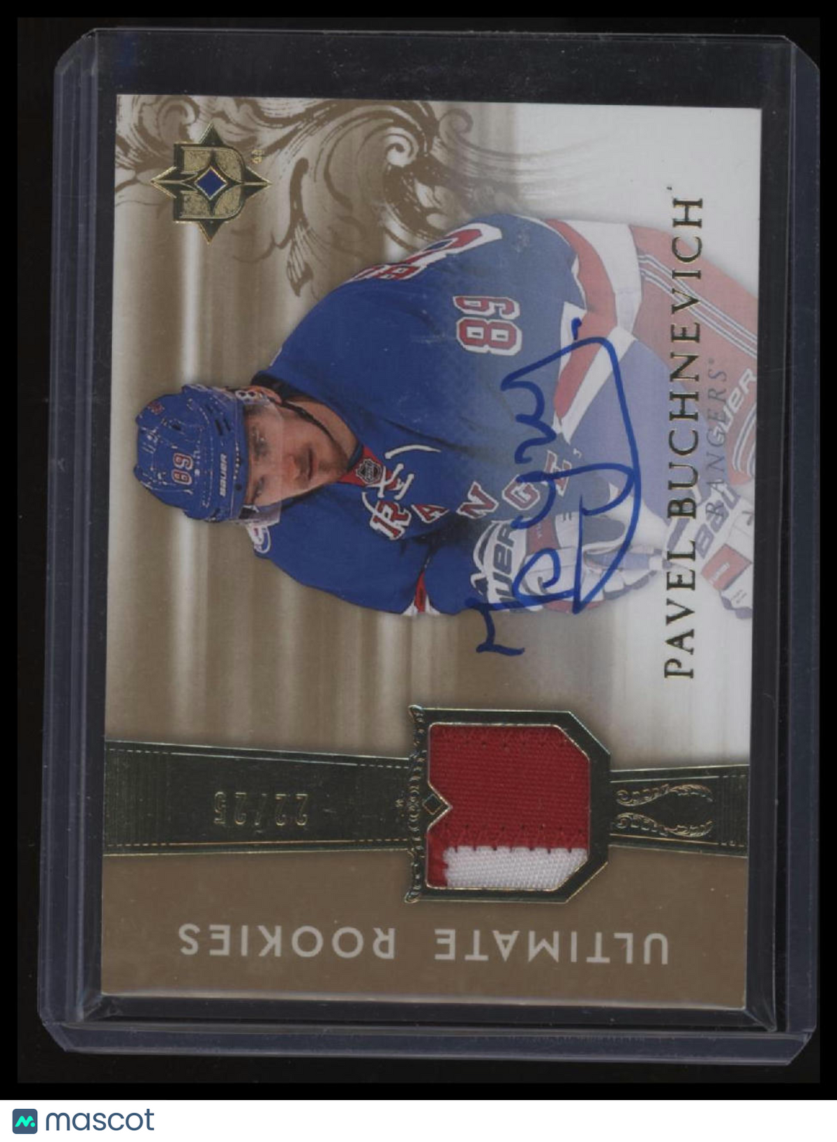 2016-17 Upper Deck Ultimate Collection Pavel Buchnevich Patch Auto #/25