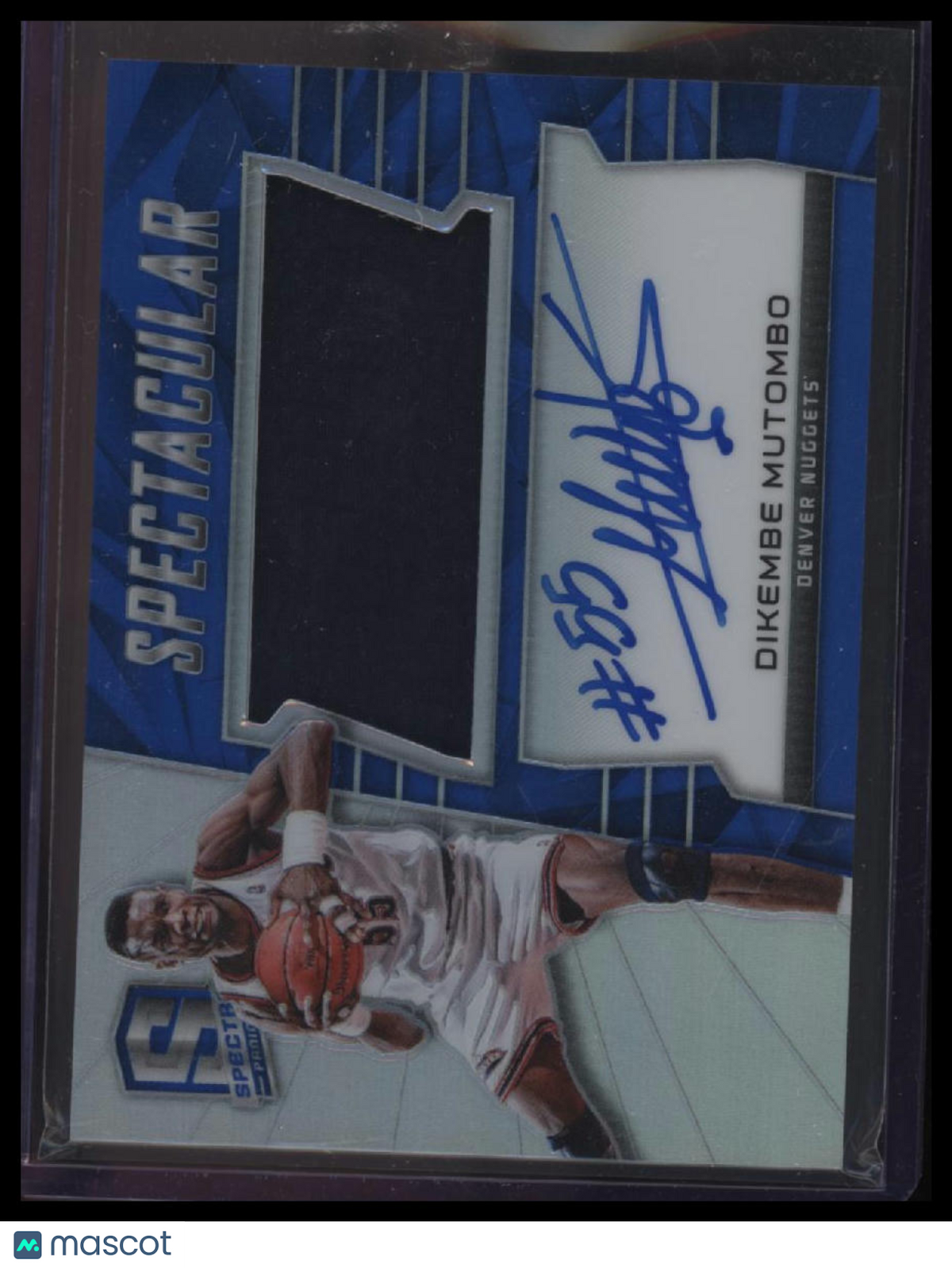 2015-16 Panini Spectra Dikembe Mutombo Swatch Signatures Prizms #/149