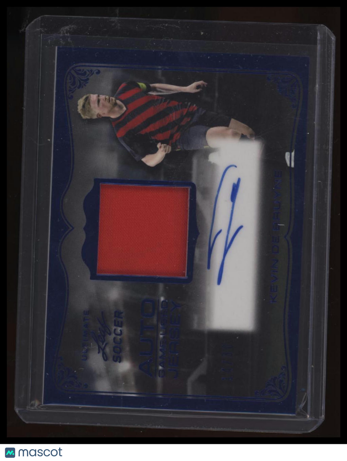 2022 Leaf Ultimate Kevin De Bruyne Jersey Autograph Navy #/30