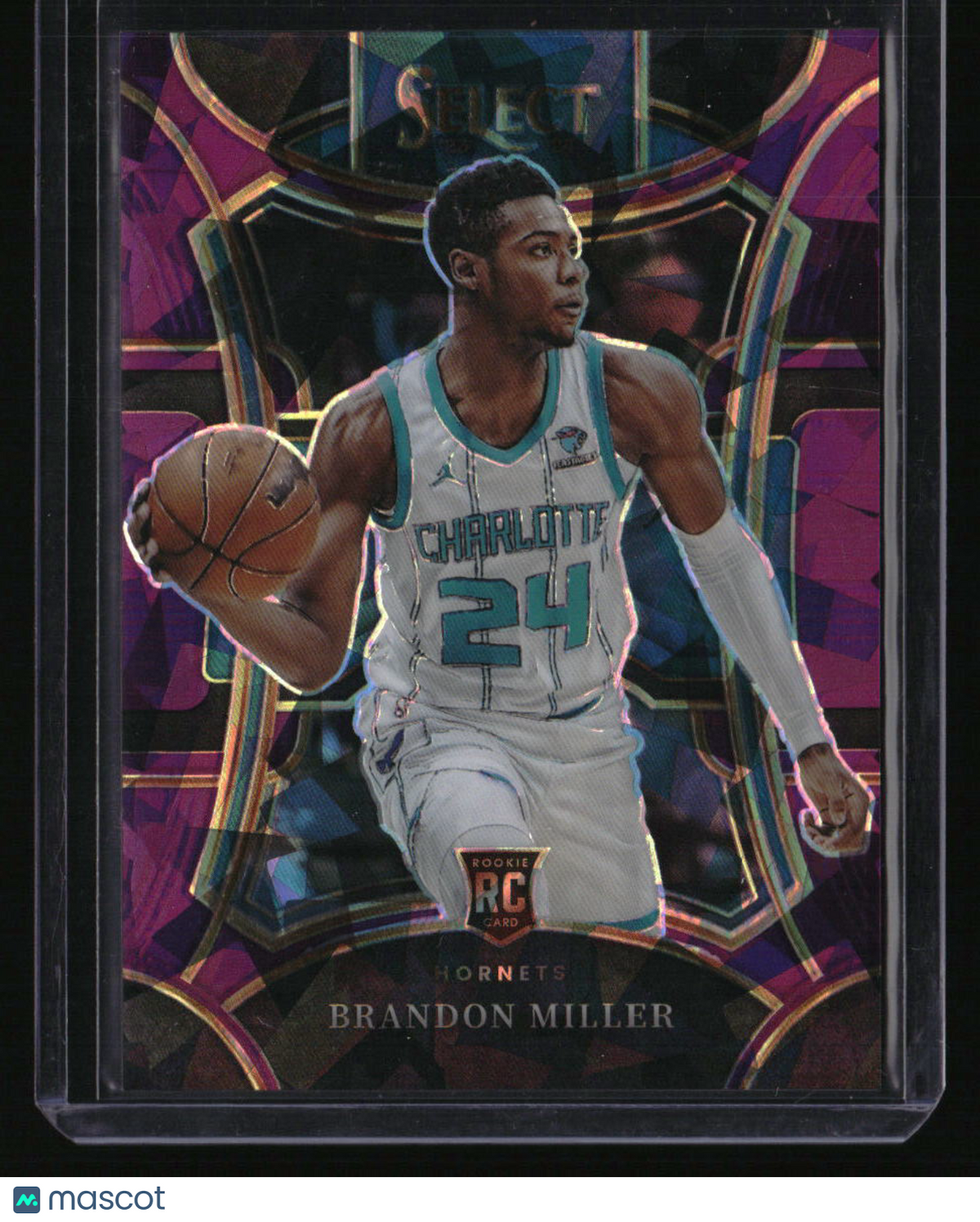 2023-24 Panini Select Brandon Miller Purple Cracked Ice Prizms