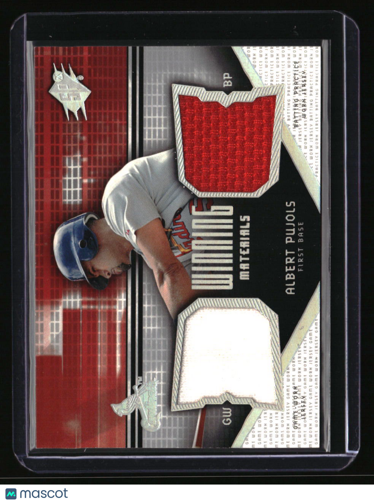 2004 SPx Albert Pujols Winning Materials Dual Jersey