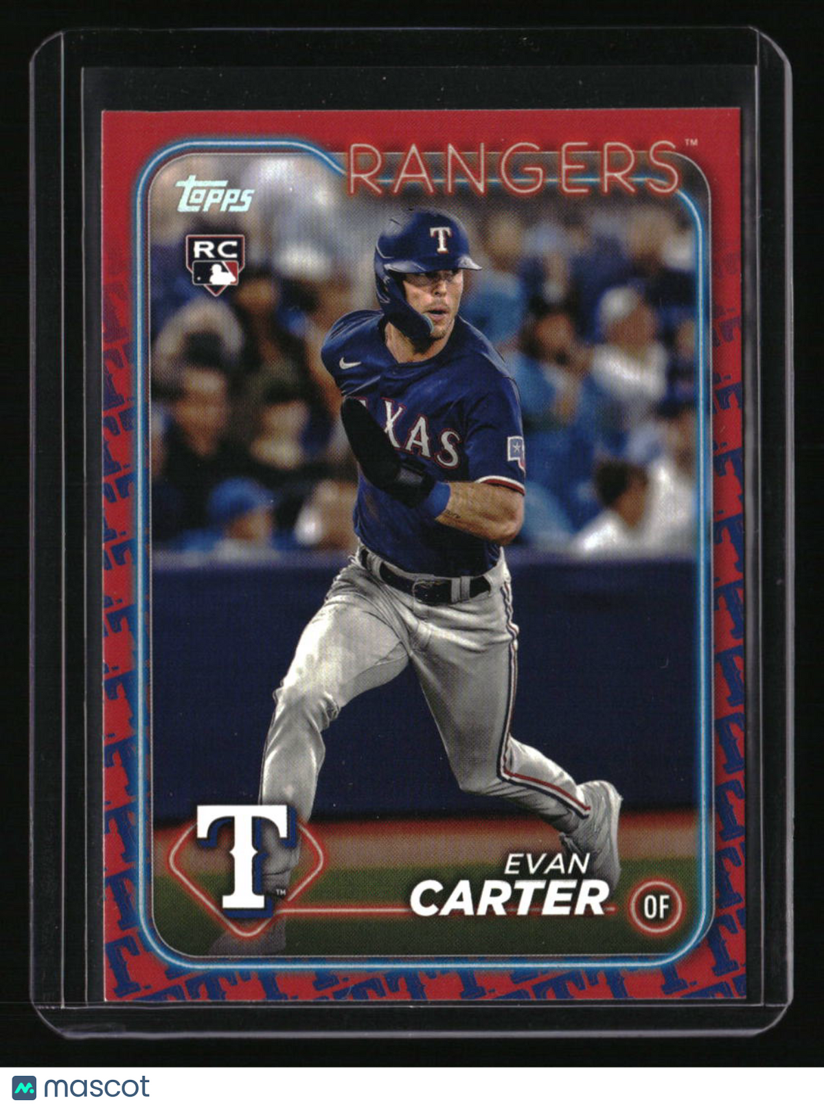 2024 Topps Evan Carter Team Color Border Variation