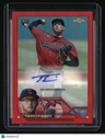 2023 Topps Chrome Update Tanner Bibee Autographs Red #/5