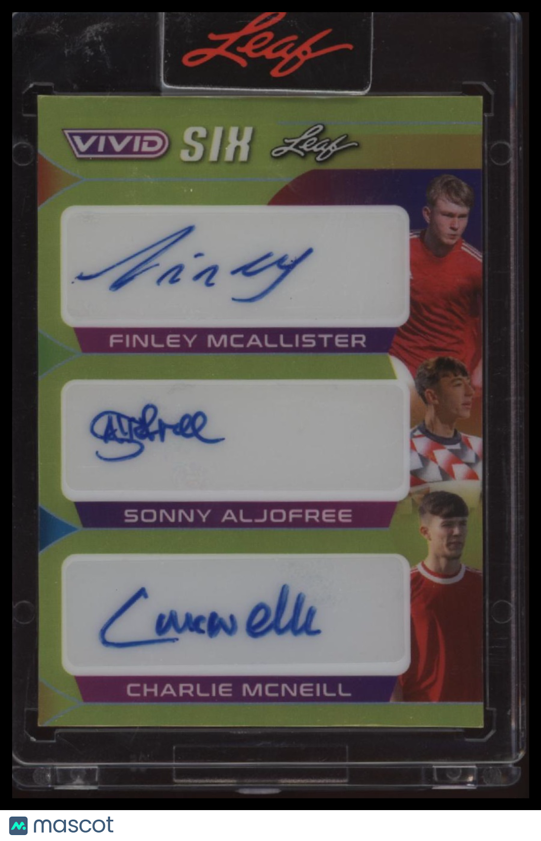 2022 Leaf McAllister / Aljofree / McNeill / Hugill / Jurado / Emeran Yellow #/1