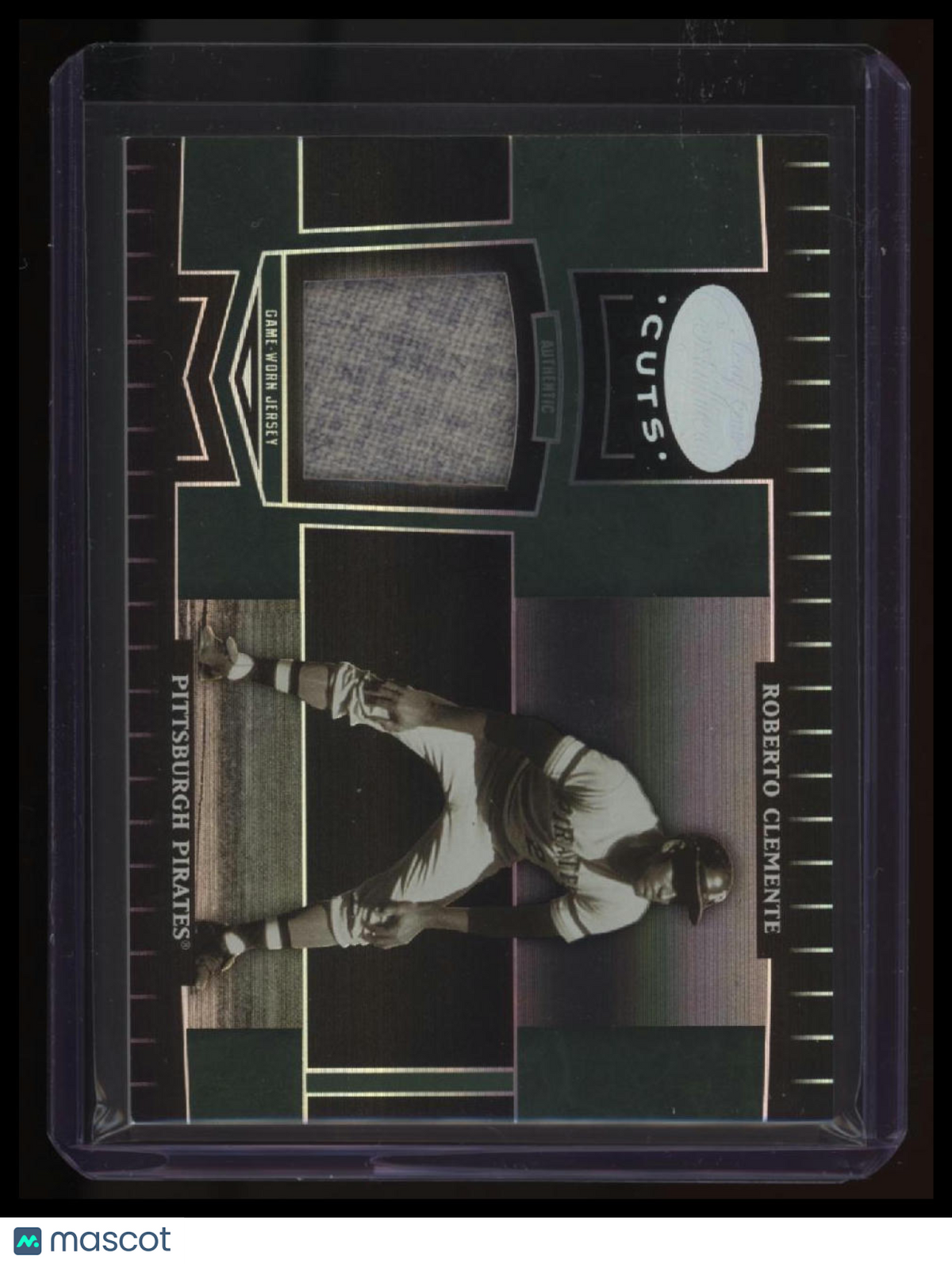 2004 Leaf Certified Cuts Roberto Clemente Marble Material Emerald Prime #/5