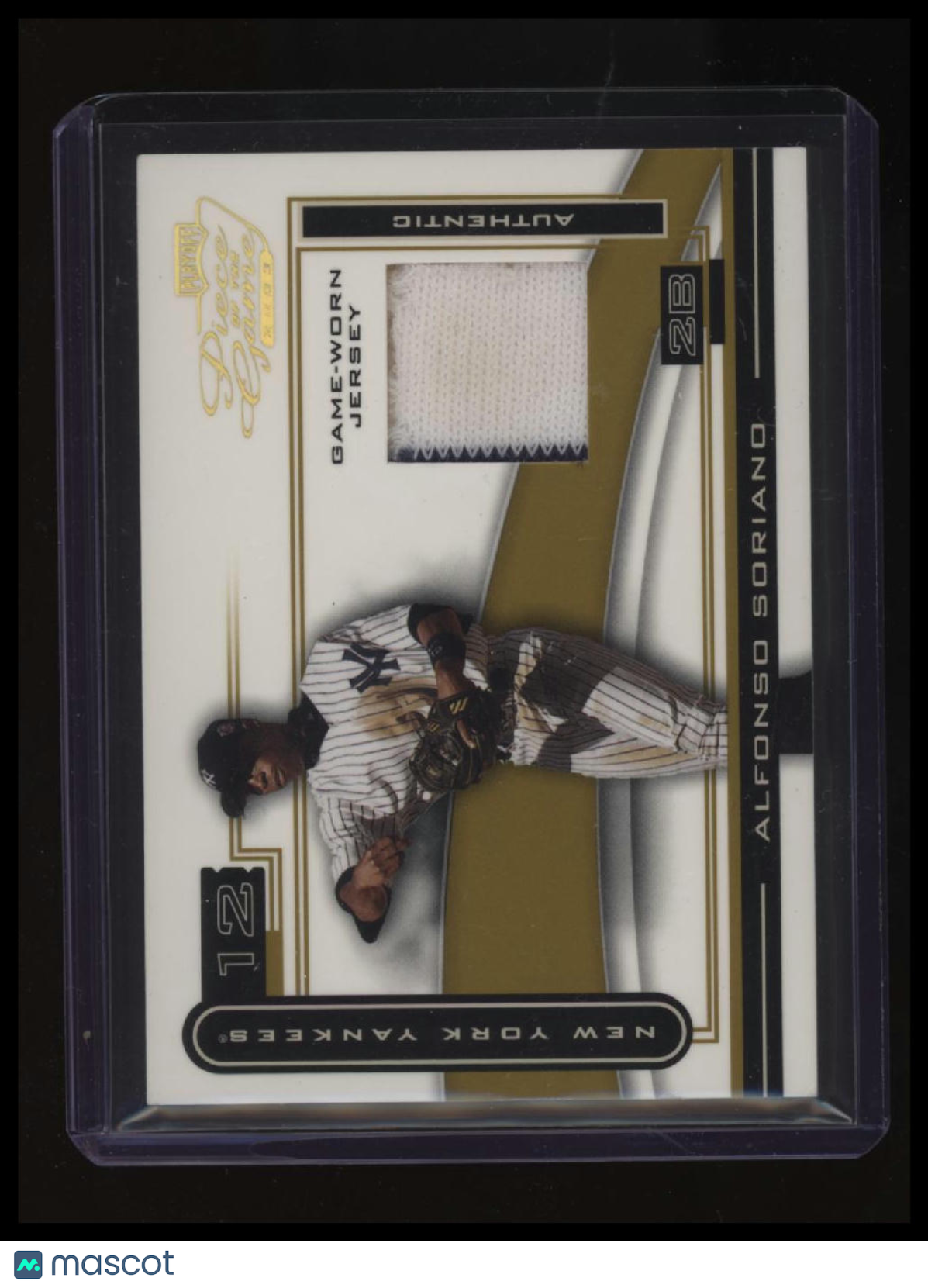 2003 Playoff Piece of the Game Alfonso Soriano Gold #/50