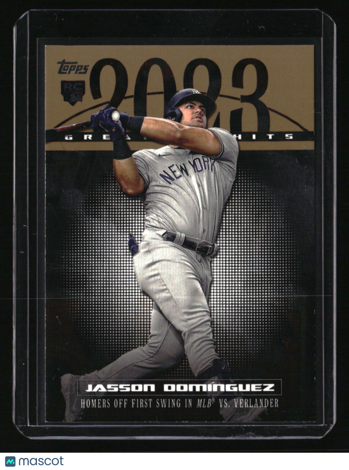 2024 Topps Jasson DomÃ­nguez 2023 Greatest Hits Gold #/75