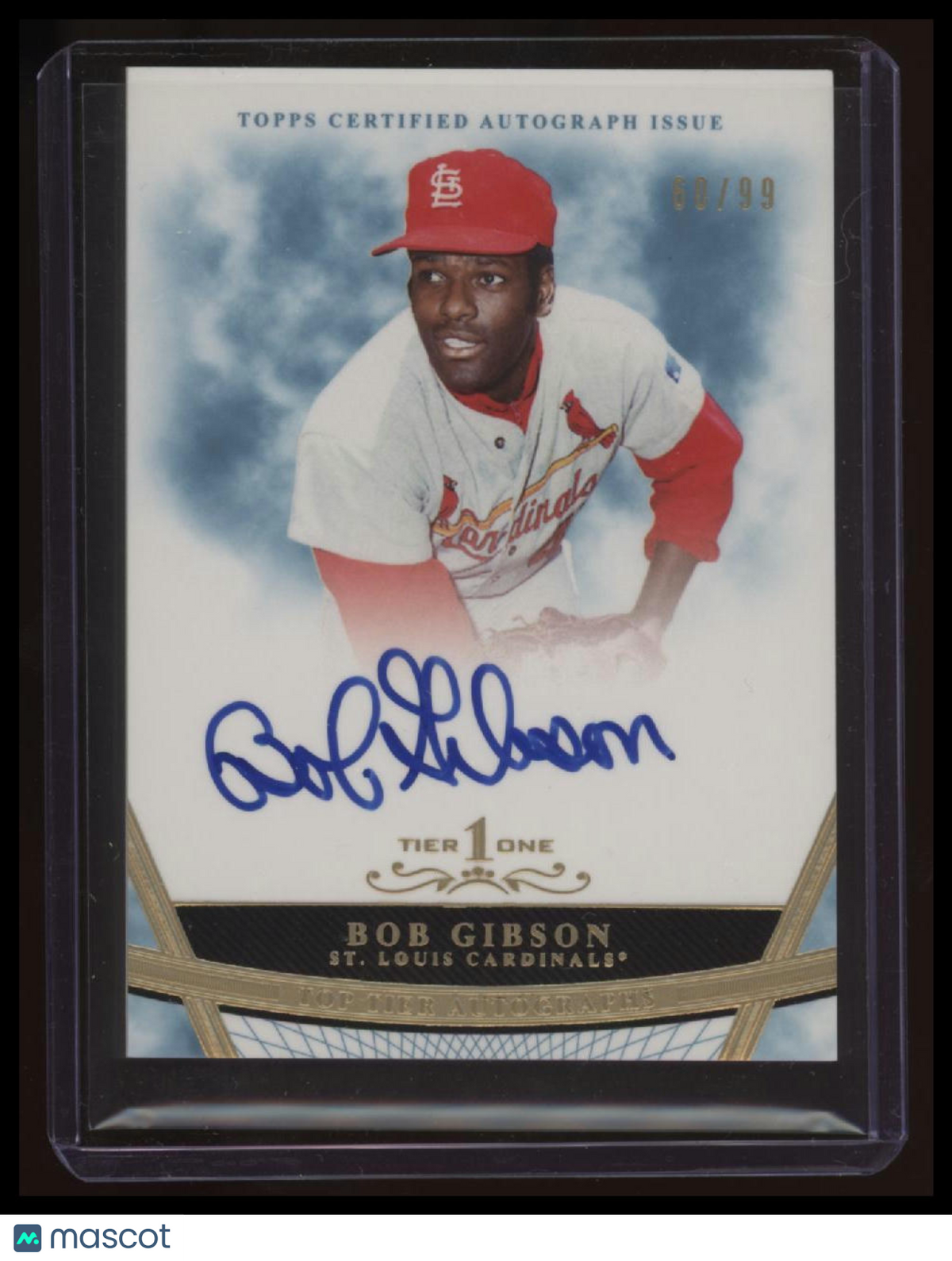 2011 Topps Tier One Bob Gibson Top Tier Autographs