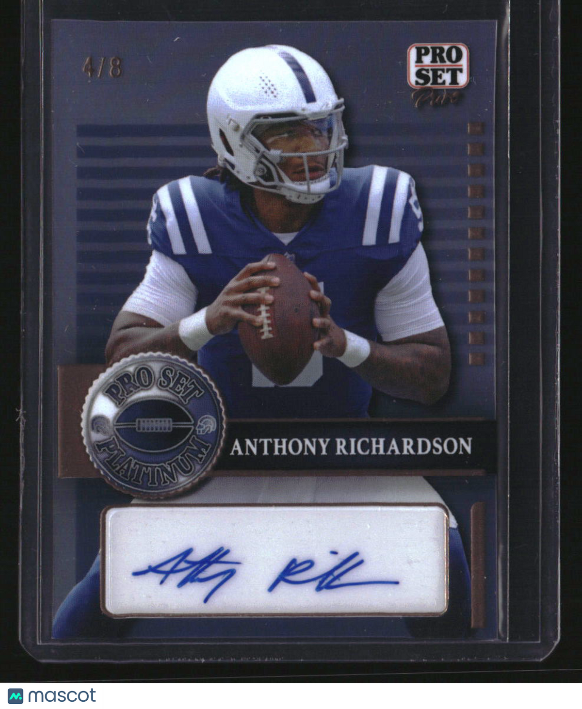 2023 Pro Set Pure Platinum Auto Crystal Bronze Spectrum Anthony Richardson /8