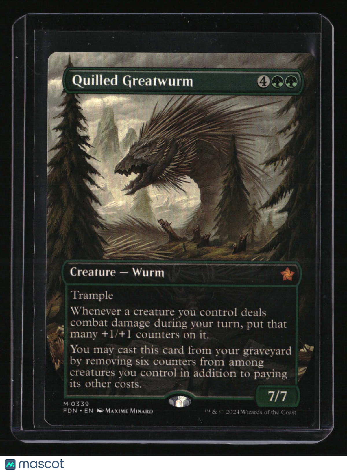 Foundations Quilled Greatwurm (Borderless)