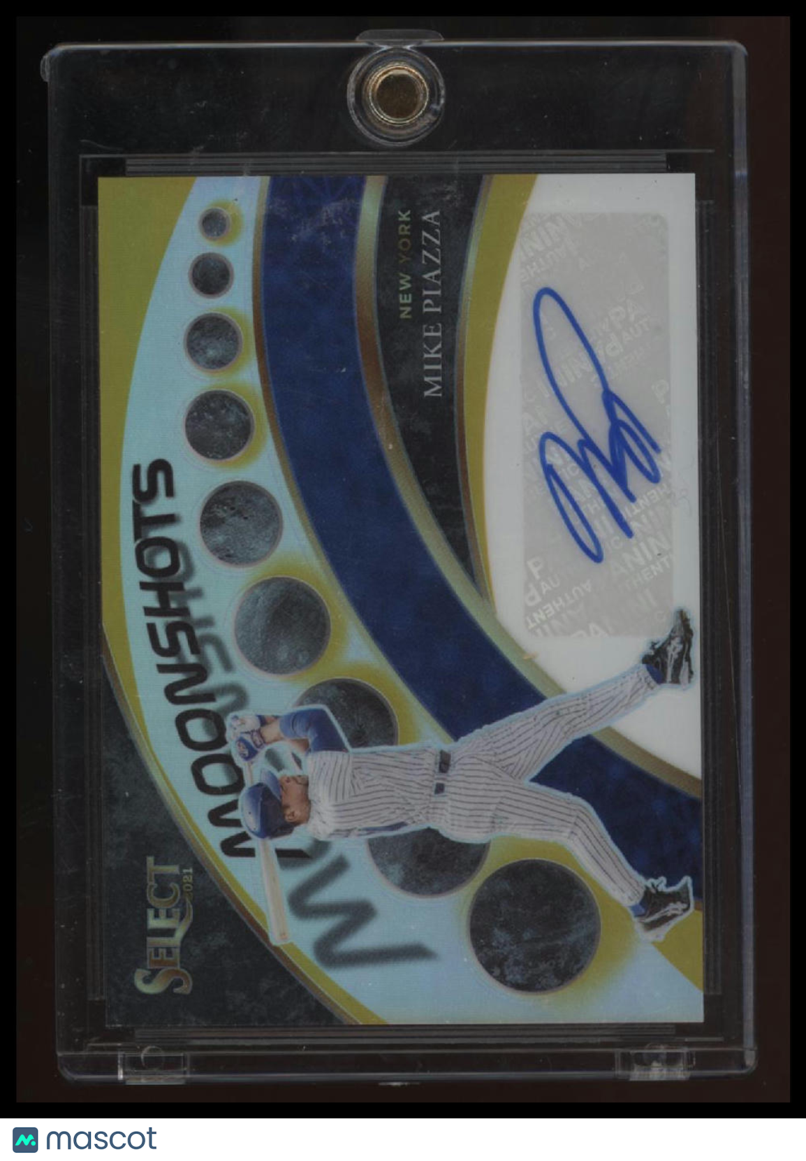 2021 Panini Select Mike Piazza Moon Shots Signatures Gold #/10