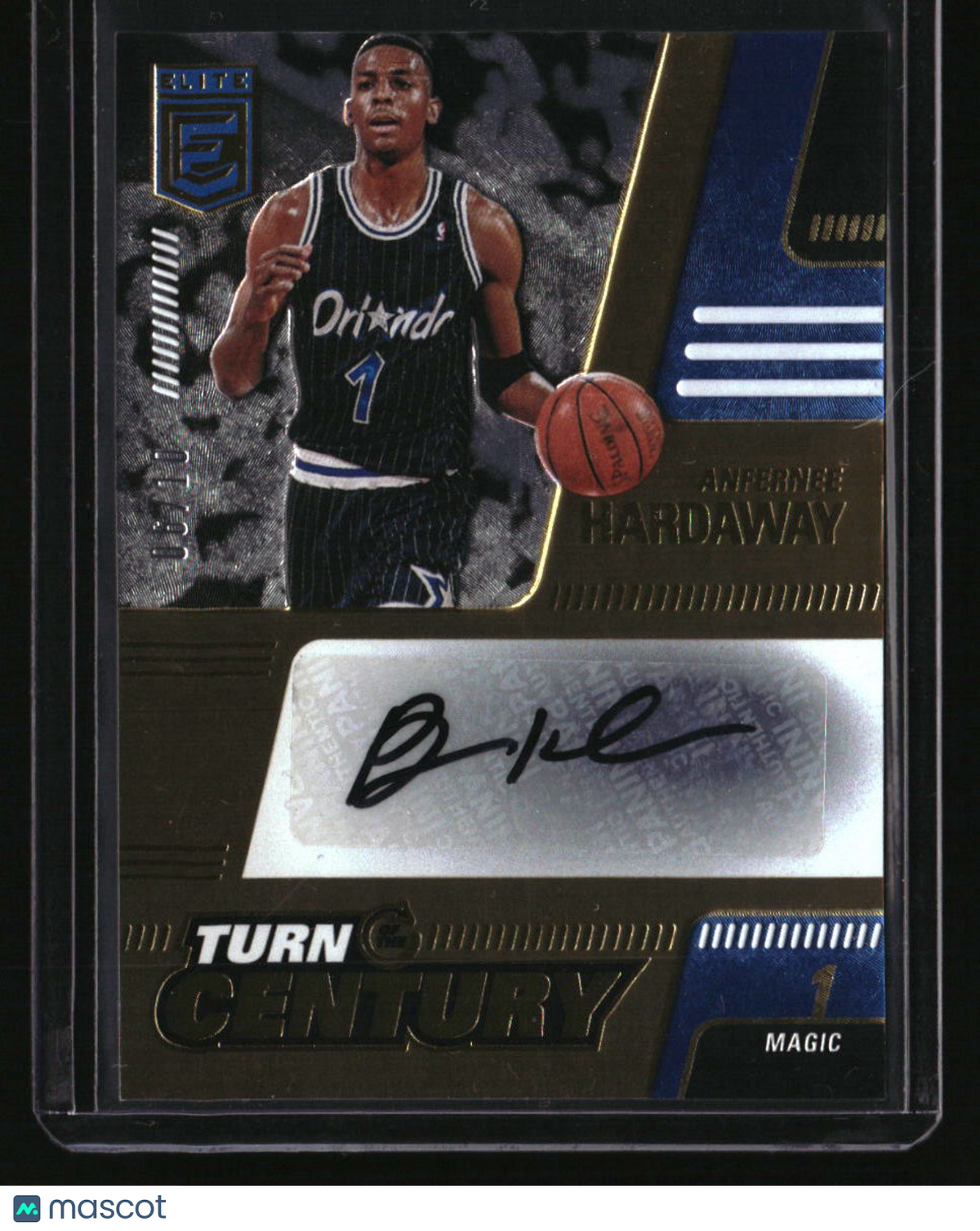 2021-22 Donruss Elite Anfernee Hardaway Turn of the Century Signatures Gold #/10