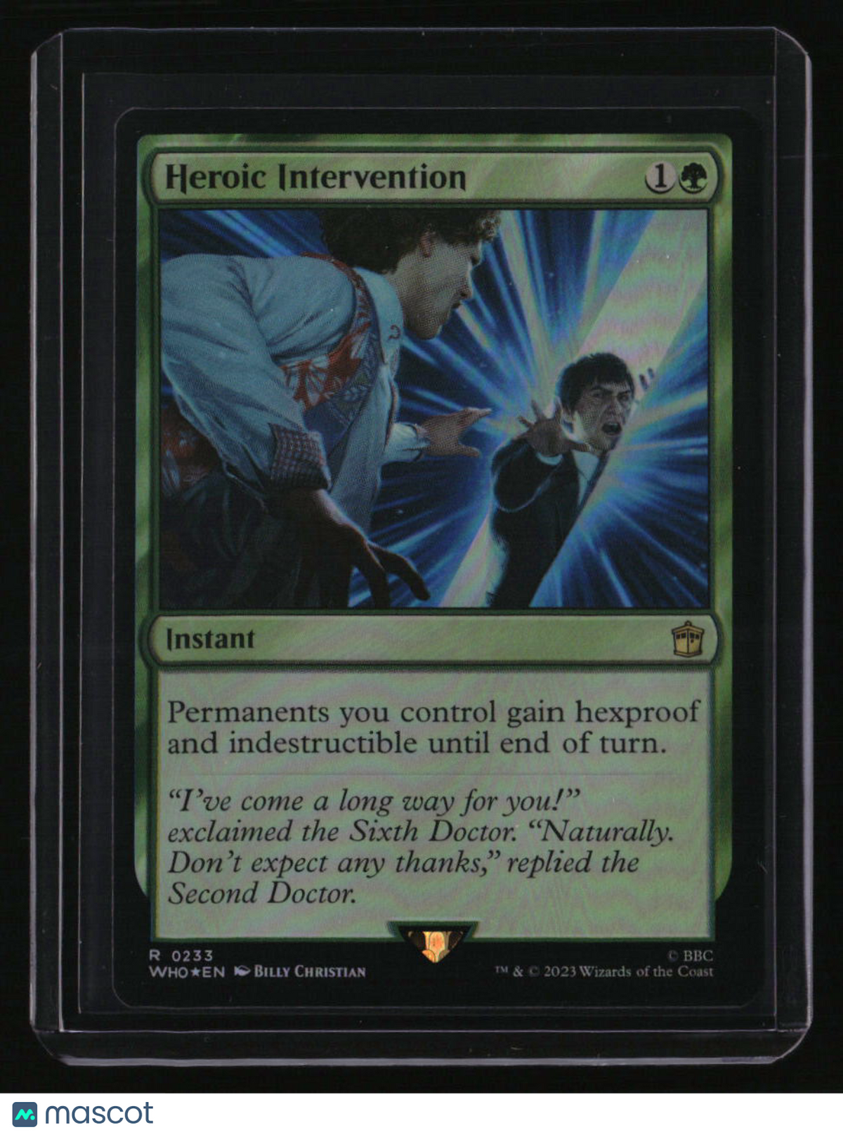 Universes Beyond: Doctor Who Heroic Intervention Foil