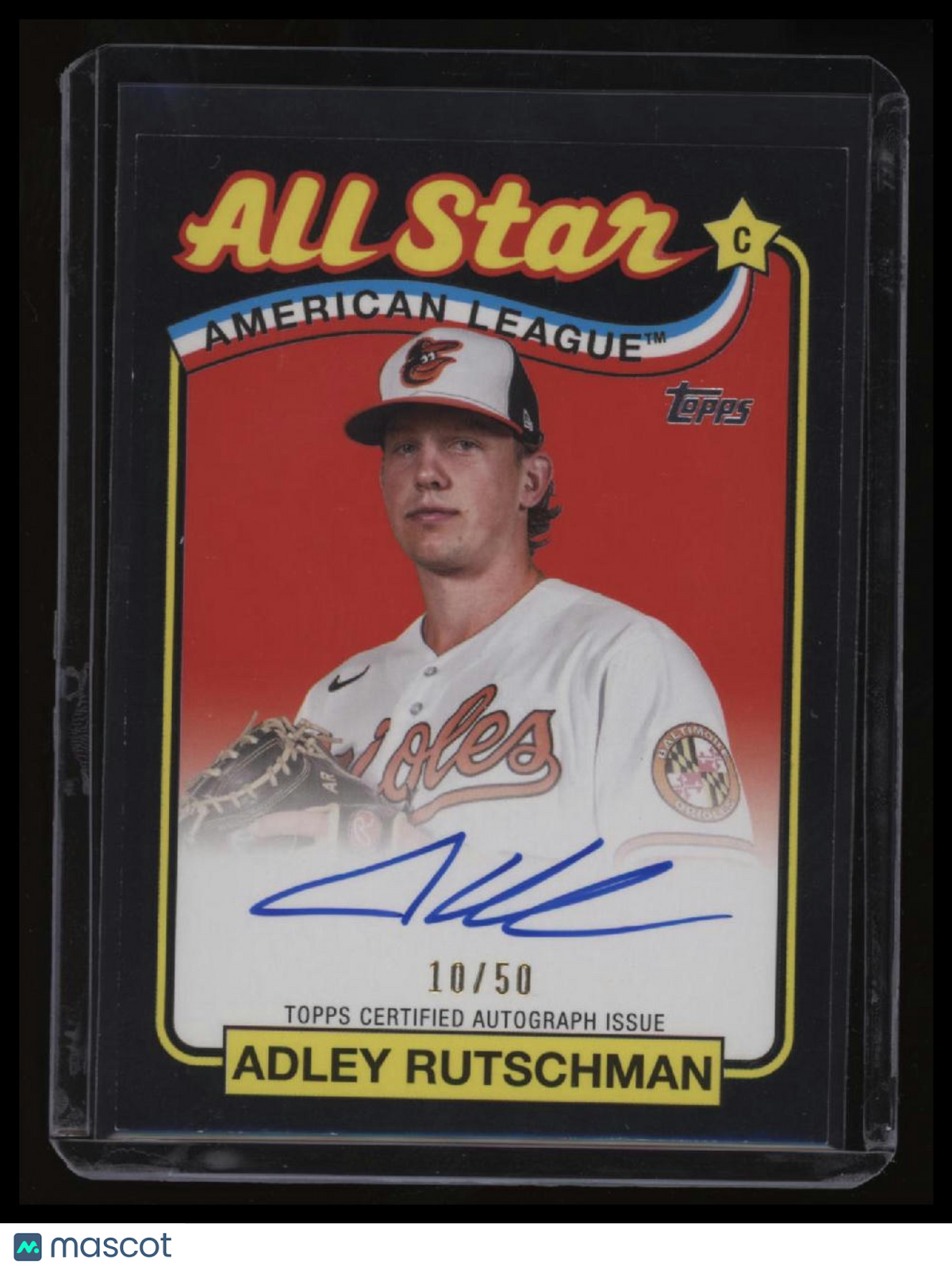 2024 Topps Adley Rutschman 1989 35th Anniversary All-Stars Autographs Black #/50