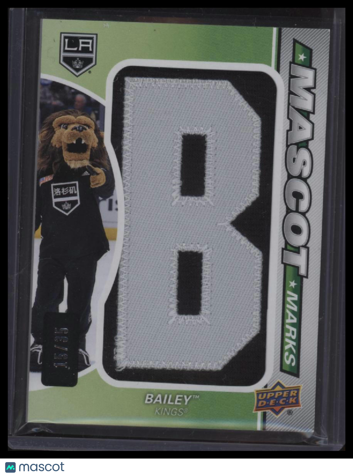 2022-23 SP Game Used Bailey Mascot Marks #/35